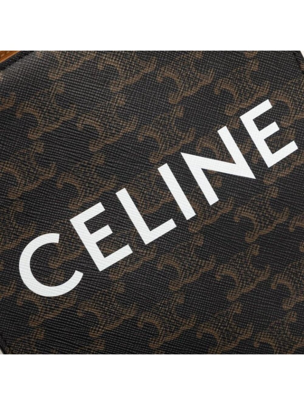 Celine Vertical Cover 2-Way Shoulder Bag Brown Black Leather - Picture 6 of 6